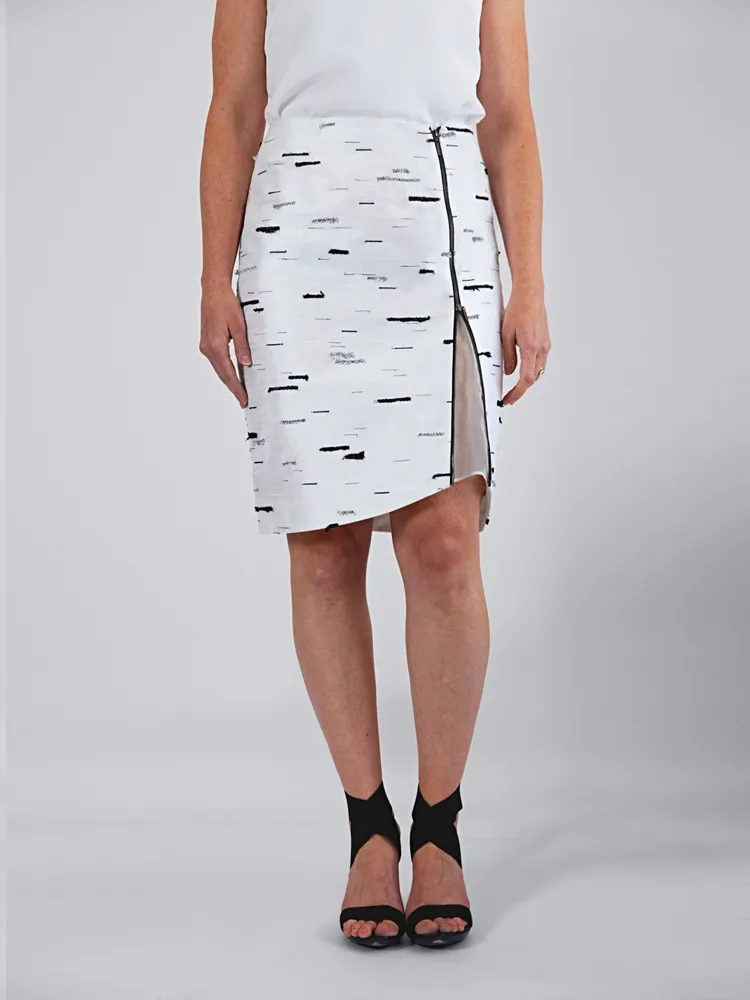 Silver Birch Stride Skirt by Tarmi - Artist, Designer and Fashion Artist